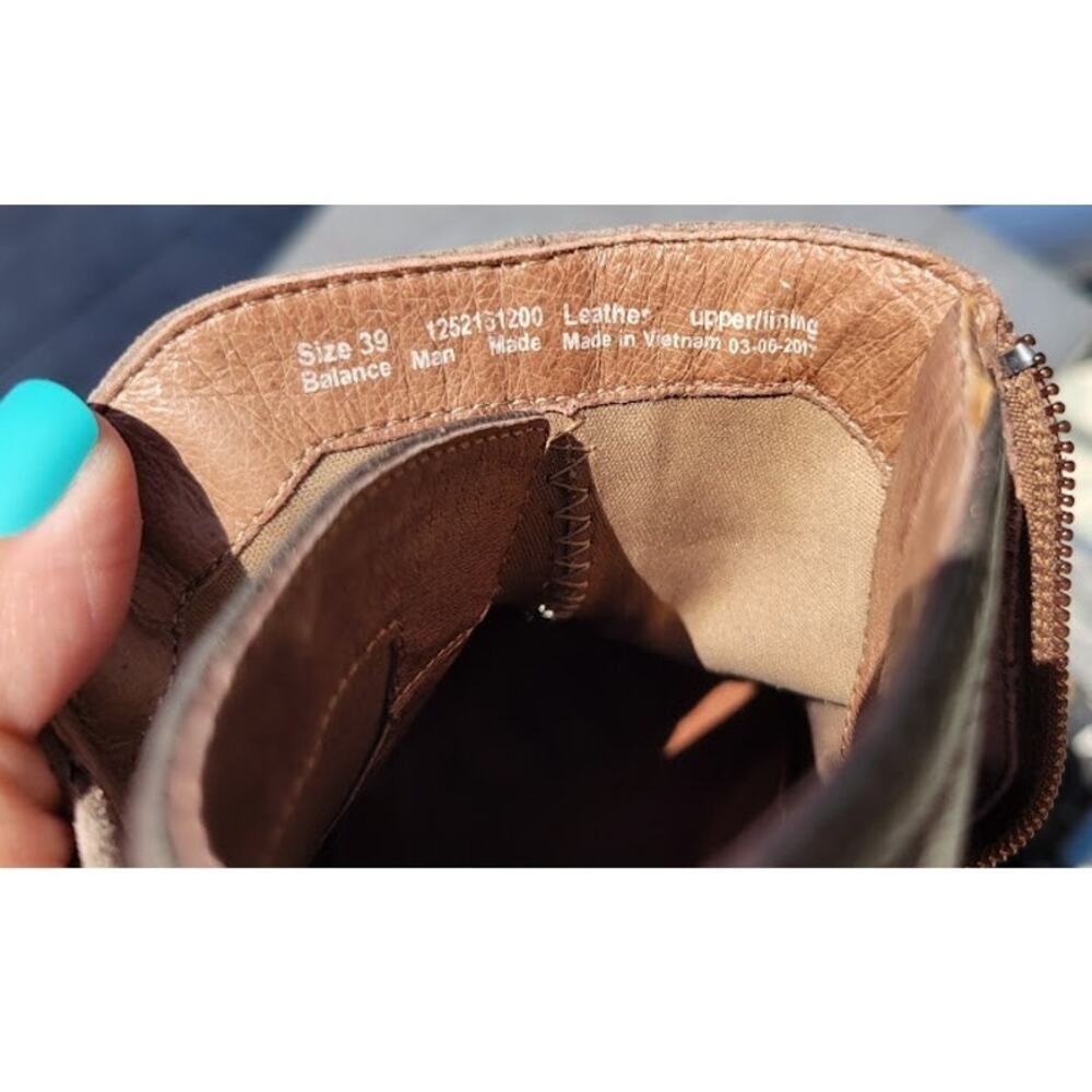 Dansko Brown Suede Wedge Ankle Boots - Picture 5 of 10